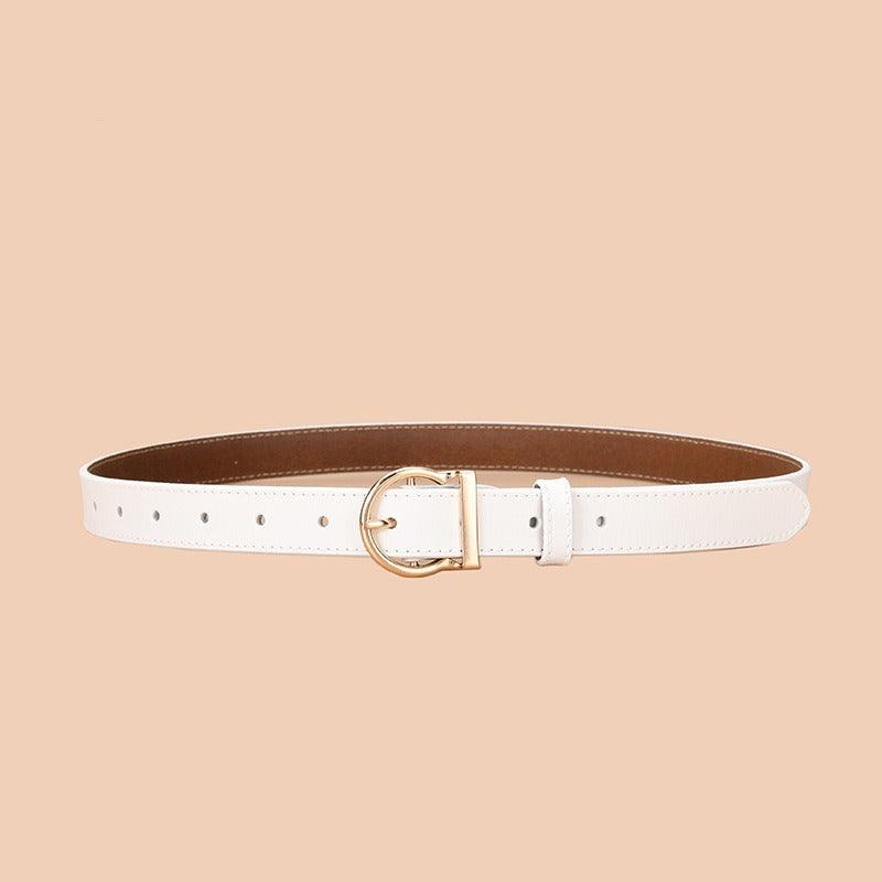 Belt in leather for women, model Rae - Zictor
