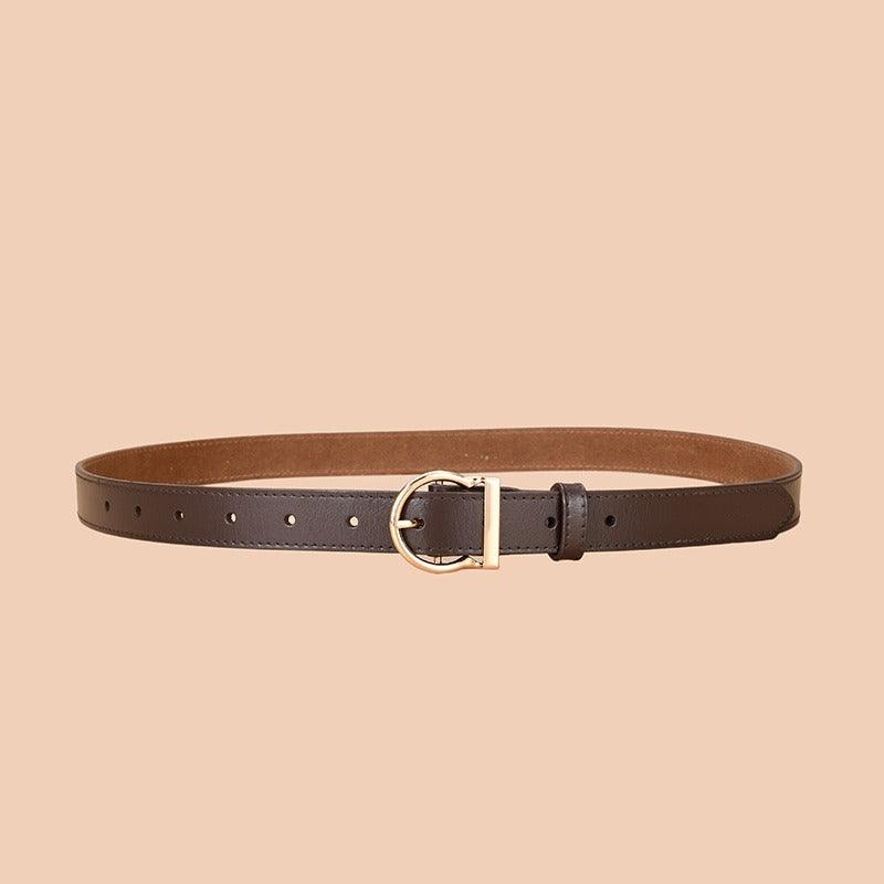 Belt in leather for women, model Rae - Zictor