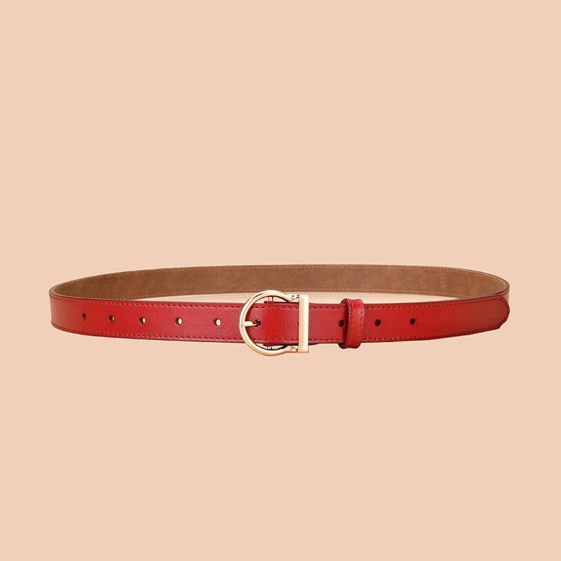 Belt in leather for women, model Rae - Zictor