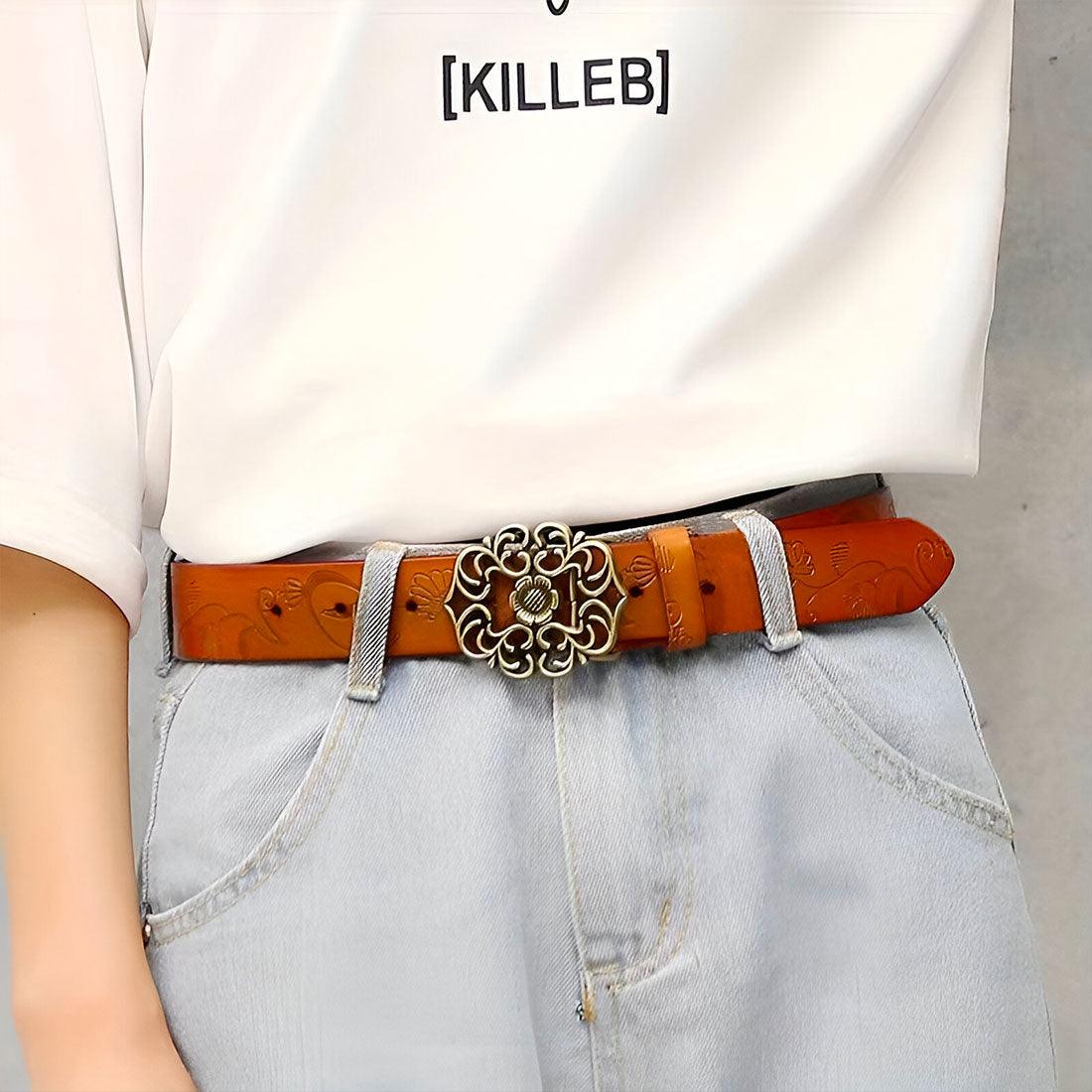 Belt Leather For Women Model Shadow by Zictor