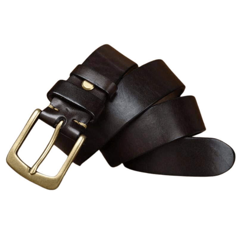 Belt in leather for women, model Solal - Zictor