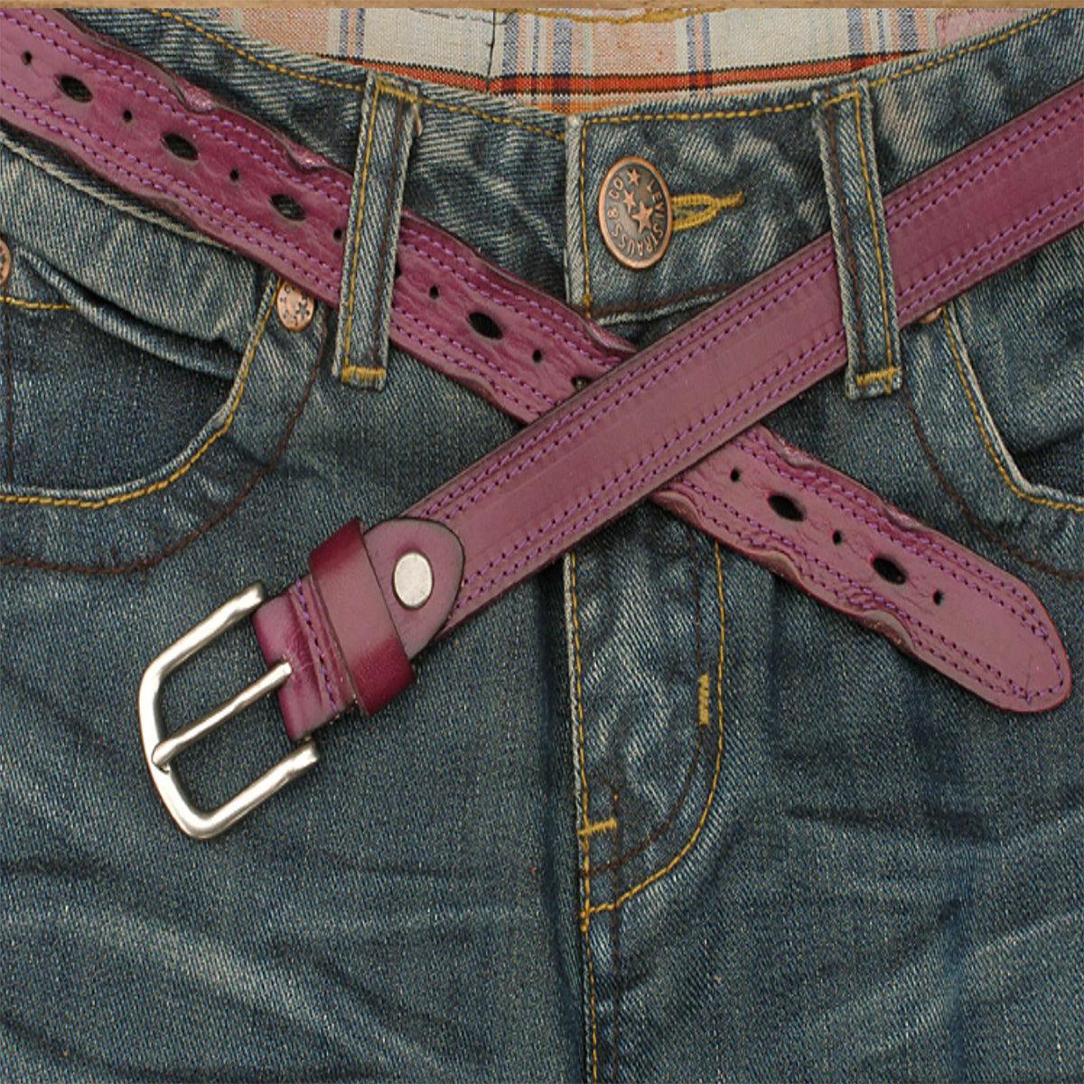 Belt Leather For Women Model Ivory by Zictor
