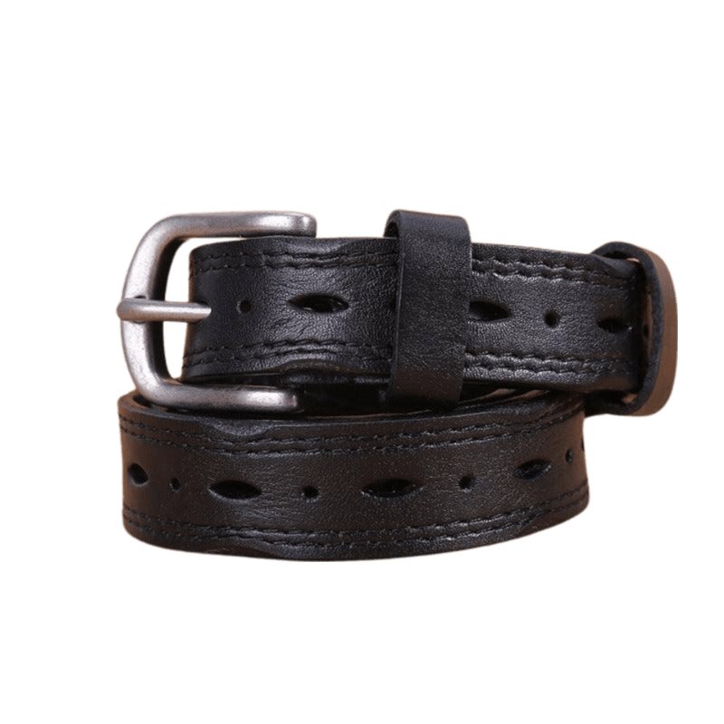Belt in leather for women, model ElHarley - Zictor