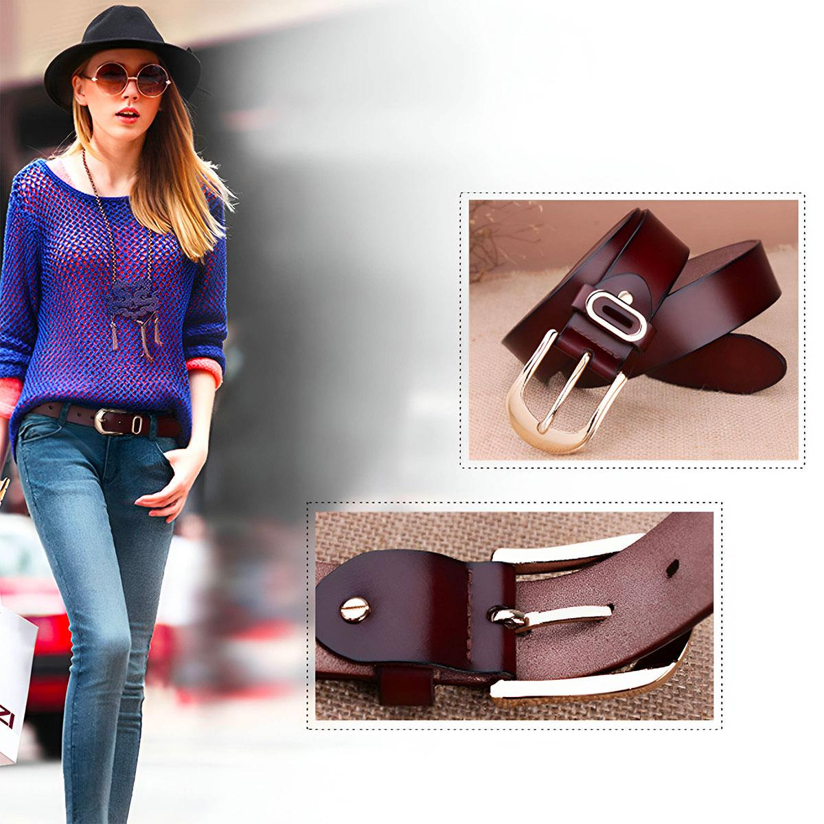 Belt Leather For Women Model Robini by Zictor