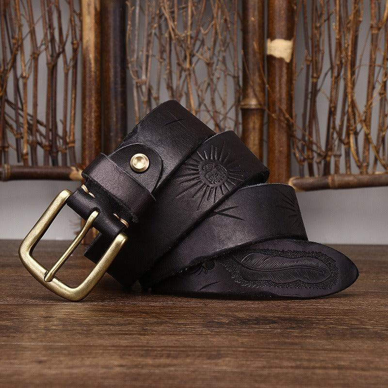Belt Leather For Men Model Eliah by Zictor