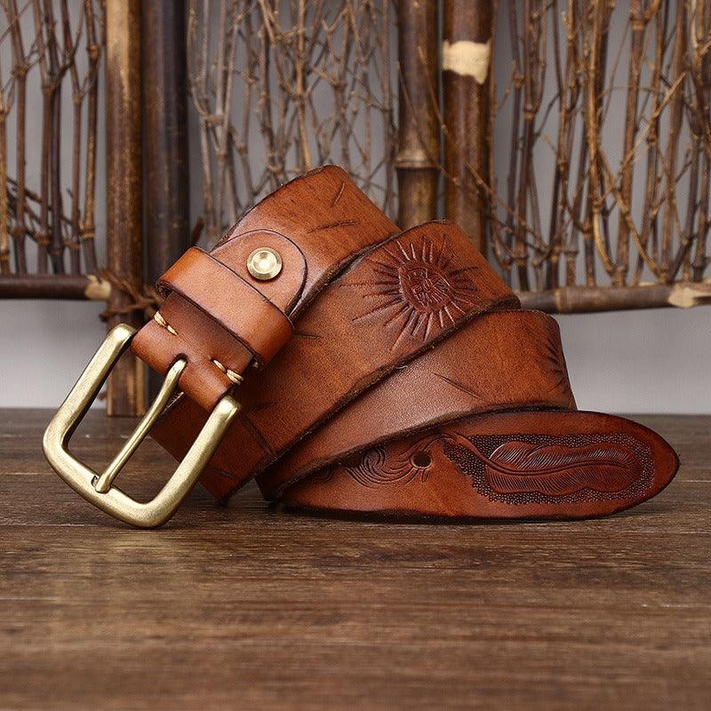Belt Leather For Men Model Eliah by Zictor