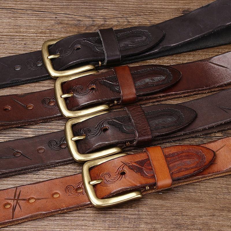 Belt Leather For Men Model Eliah by Zictor