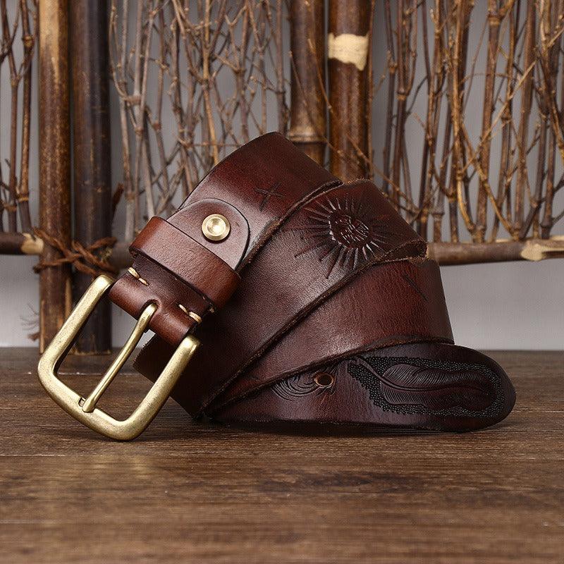 Belt Leather For Men Model Eliah by Zictor