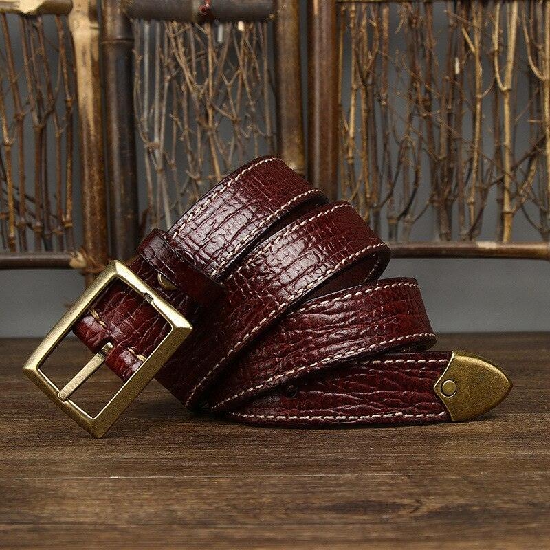 Belt in leather for women ou men, model Eris - Zictor