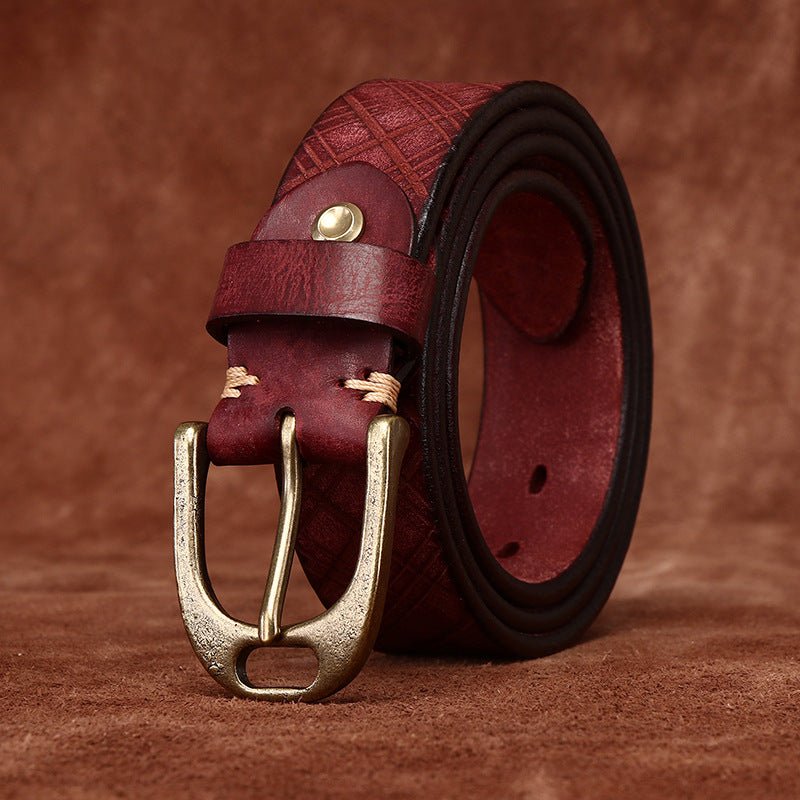 Belt Leather For Women Ou Men Model Arielu by Zictor