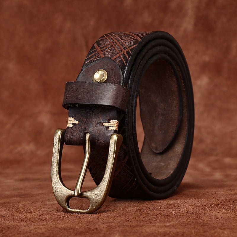 Belt Leather For Women Ou Men Model Arielu by Zictor
