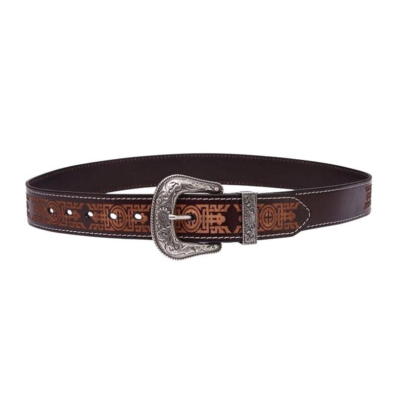 Belt Leather Gravee Western For Women Ou Men Model Blaise by Zictor
