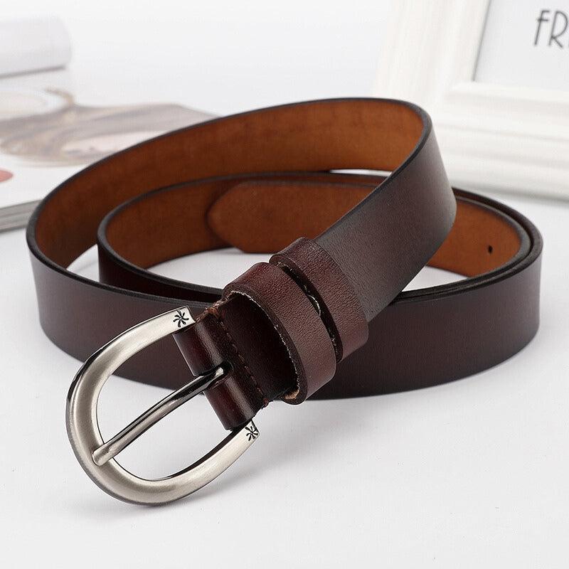 Belt Leather Effet Vieilli For Women Model Arielle by Zictor