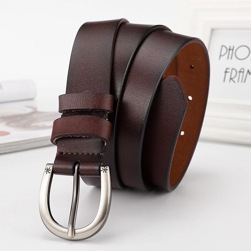 Belt Leather Effet Vieilli For Women Model Arielle by Zictor