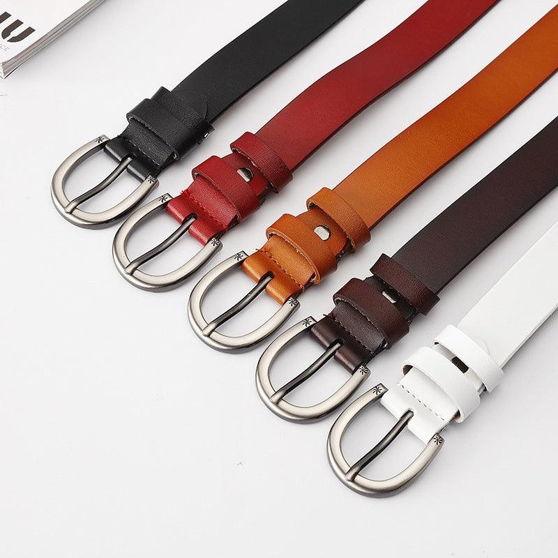 Belt Leather Effet Vieilli For Women Model Arielle by Zictor