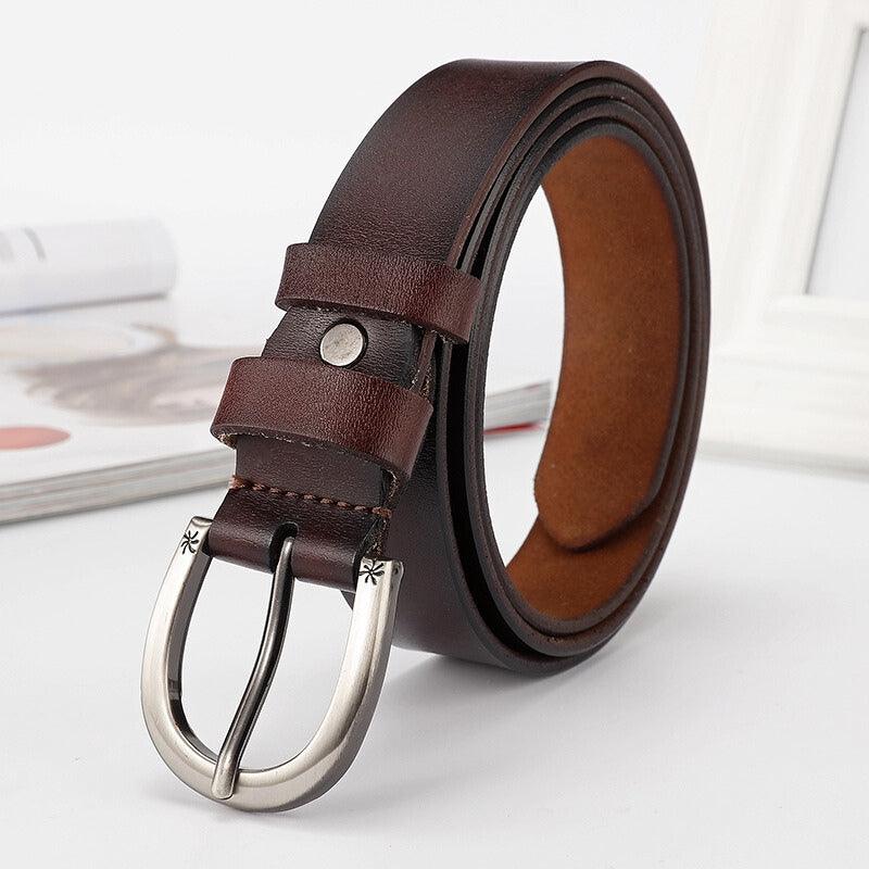 Belt Leather Effet Vieilli For Women Model Arielle by Zictor