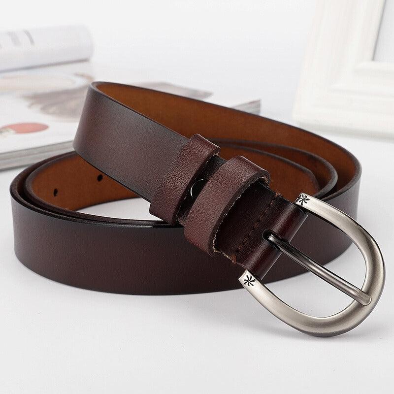 Belt Leather Effet Vieilli For Women Model Arielle by Zictor