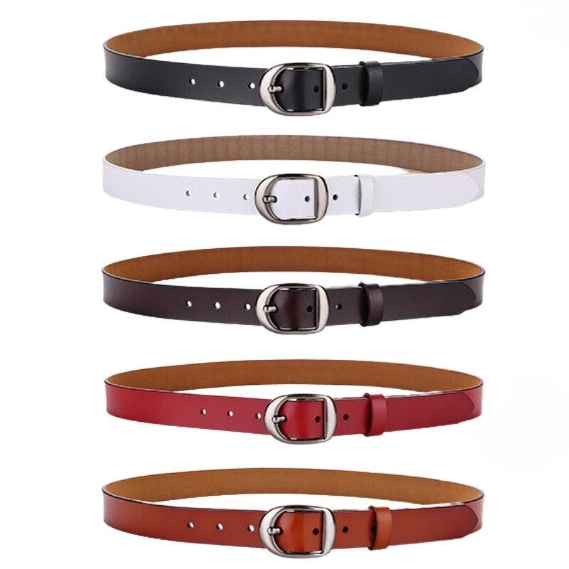 Belt Leather Lisse For Women TO Buckle Retro Model Louie by Zictor