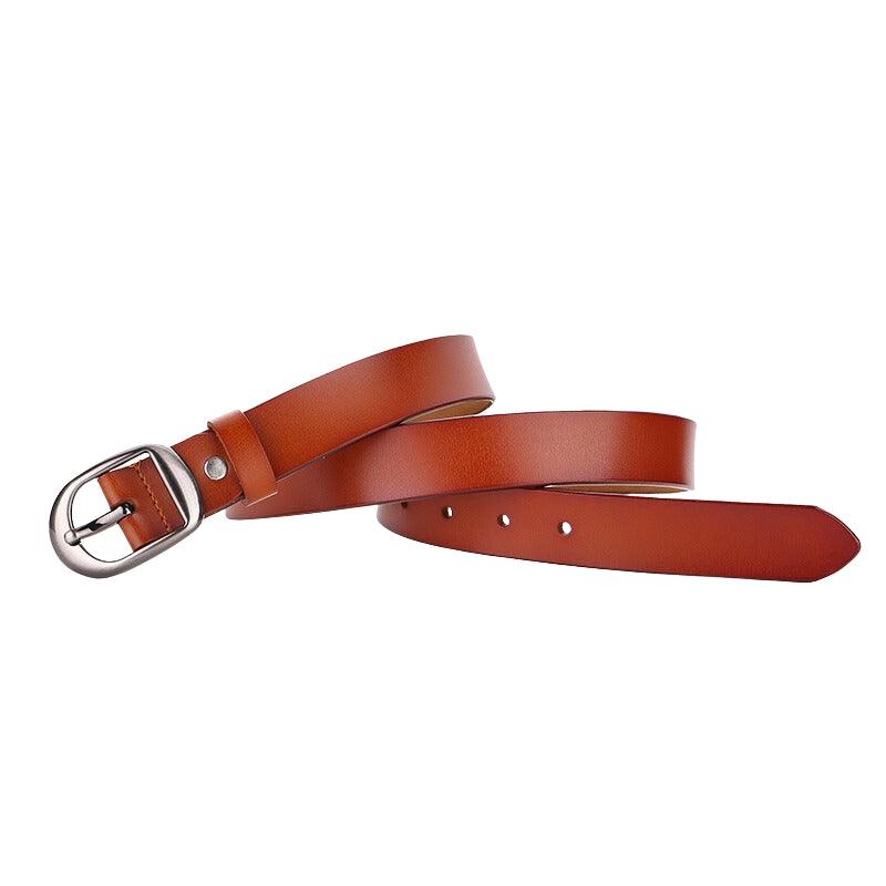 Belt Leather Lisse For Women TO Buckle Retro Model Louie by Zictor