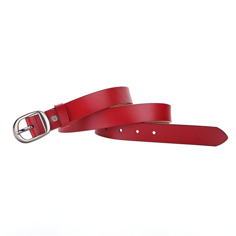 Belt Leather Lisse For Women TO Buckle Retro Model Louie by Zictor