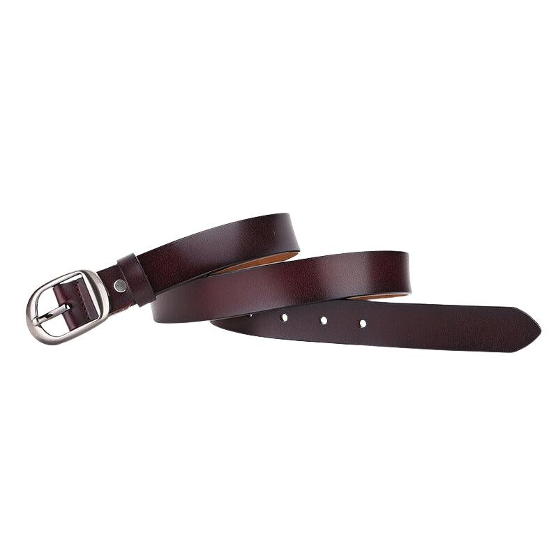 Belt Leather Lisse For Women TO Buckle Retro Model Louie by Zictor