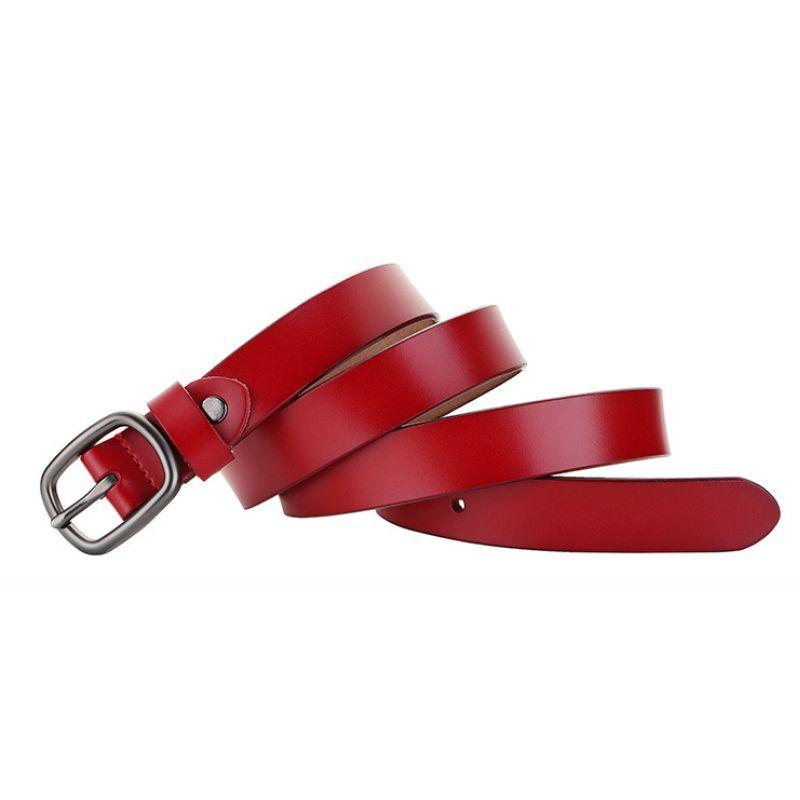 Belt Leather Lisse For Women Model Spenser by Zictor