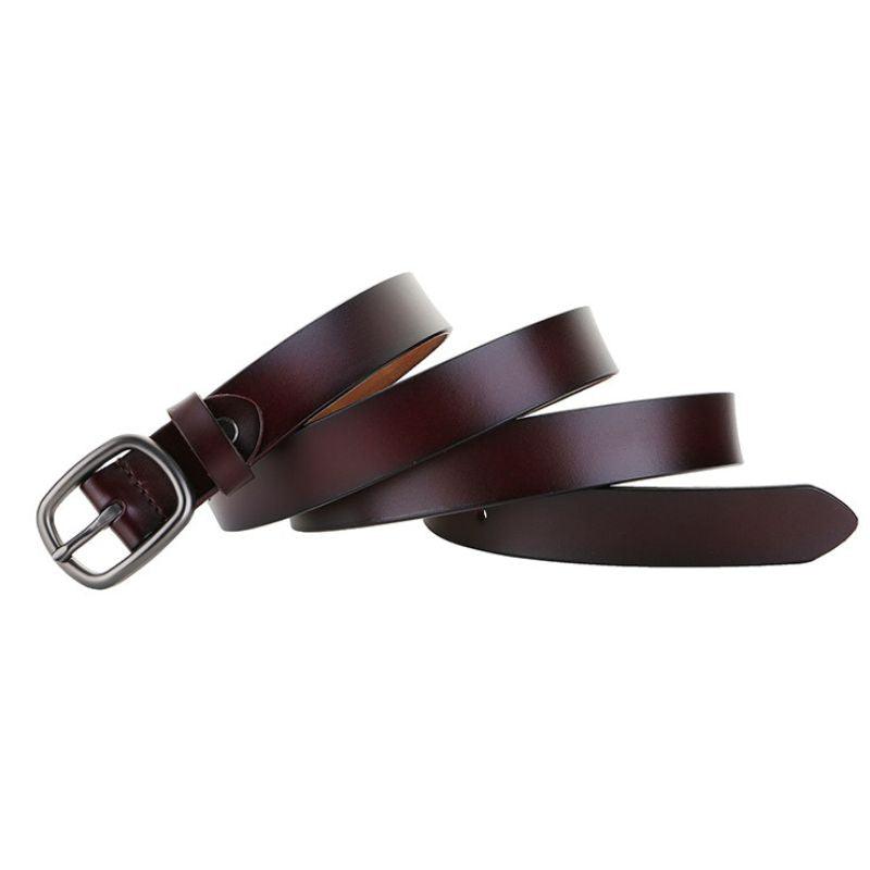 Belt Leather Lisse For Women Model Spenser by Zictor