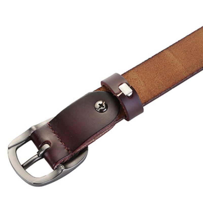 Belt Leather Lisse For Women Model Spenser by Zictor