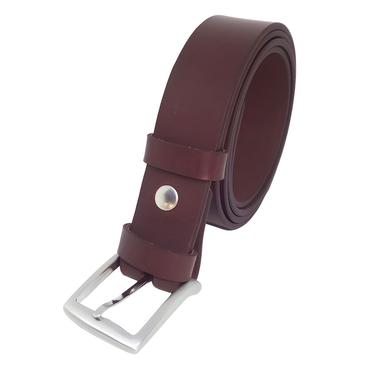 Belt in leather pleine fleure, tAndiege végétal, for men, model Claudeence - Zictor