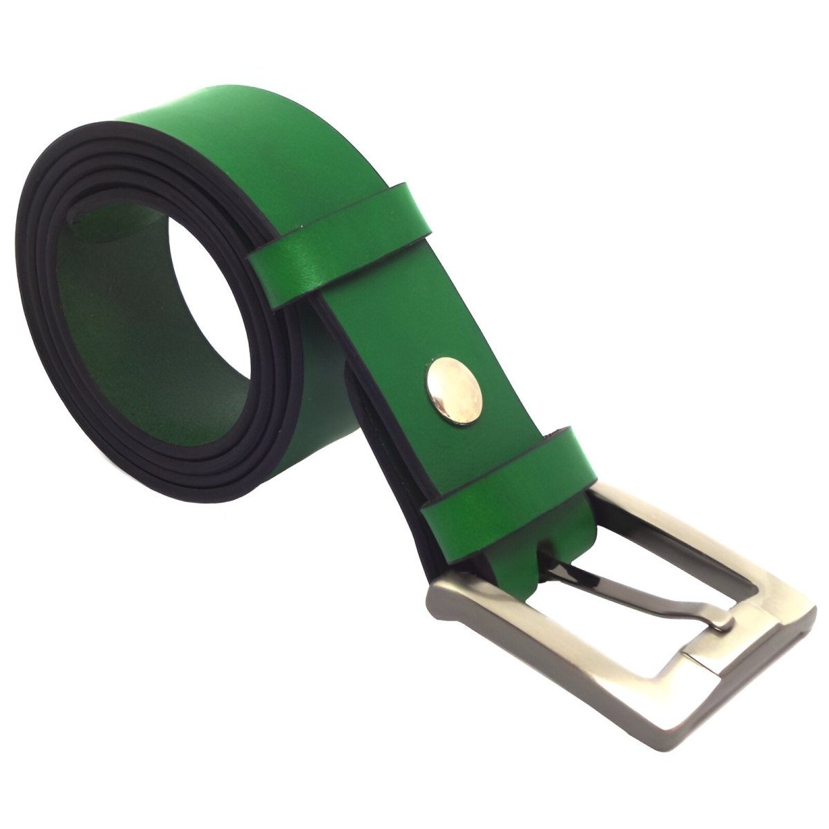 Belt in leather pleine fleure, tAndiege végétal, for men, model Keelan - Zictor