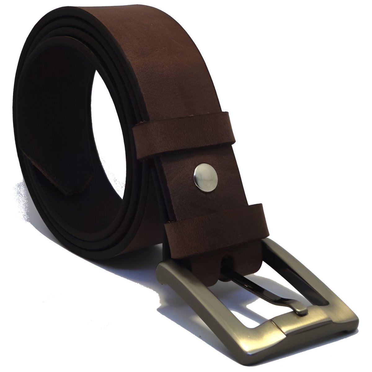 Belt in leather pleine fleure, tAndiege végétal, for men, model Keelan - Zictor