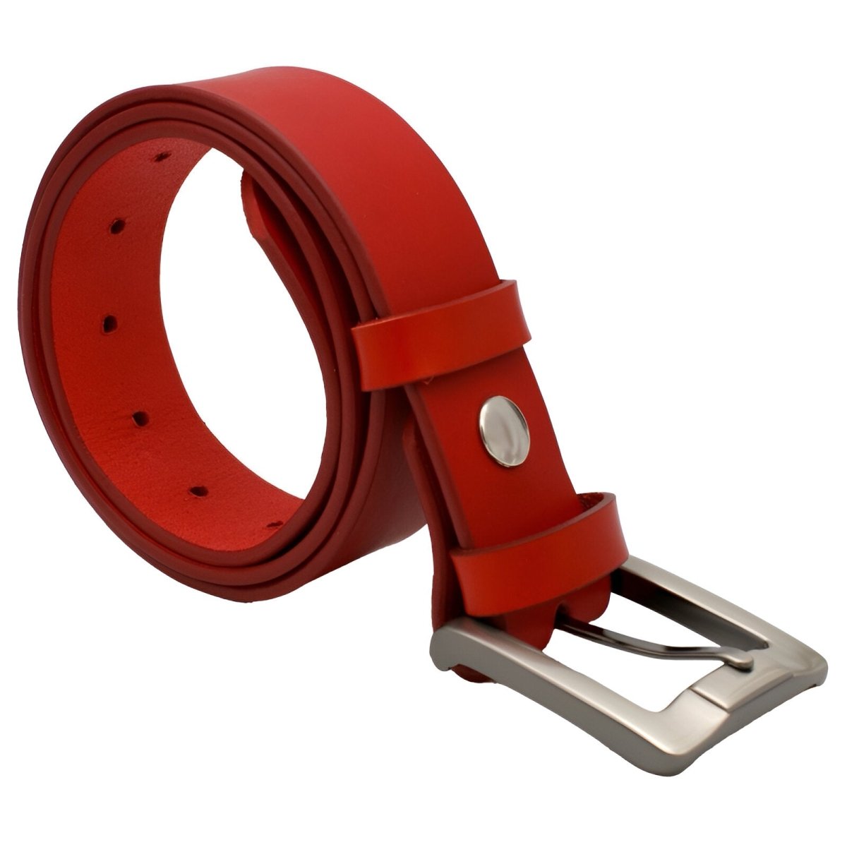 Belt in leather pleine fleure, tAndiege végétal, for men, model Keelan - Zictor