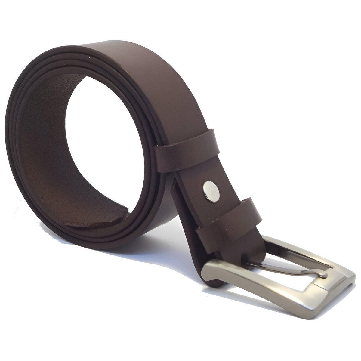 Belt in leather pleine fleure, tAndiege végétal, for men, model Keelan - Zictor