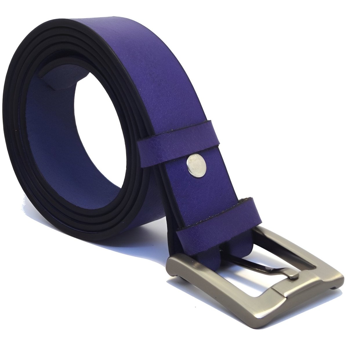Belt in leather pleine fleure, tAndiege végétal, for men, model Keelan - Zictor