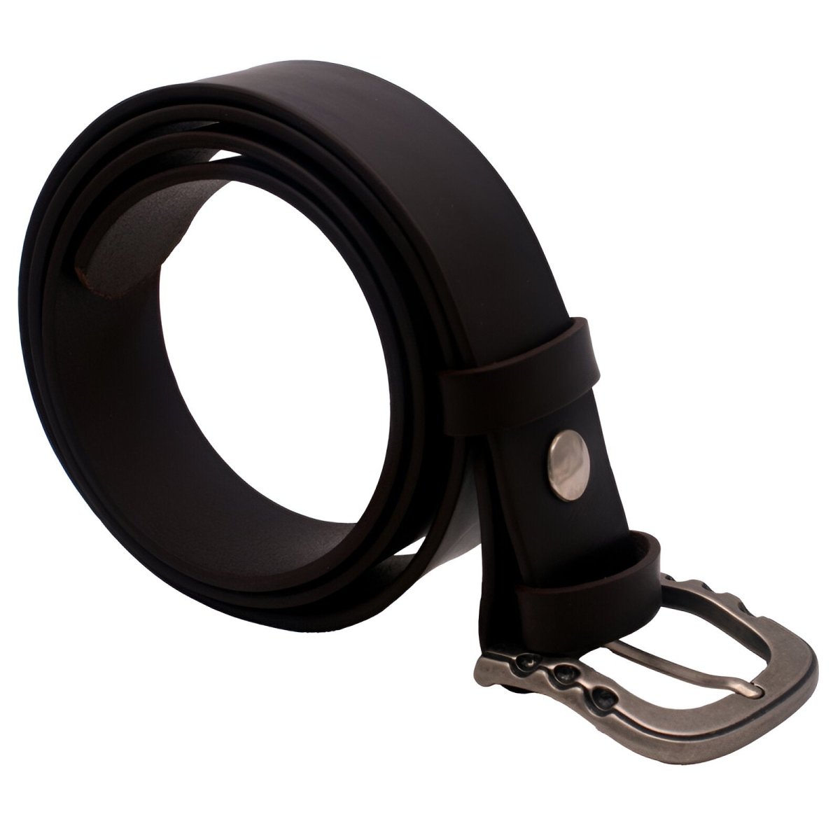 Belt in leather pleine fleure, tAndiege végétal, for men, model Théo - Zictor