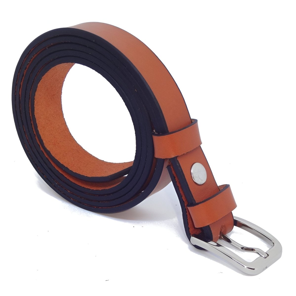 Belt in leather pleine fleure, tAndiege végétal, for women, model Ashbie - Zictor