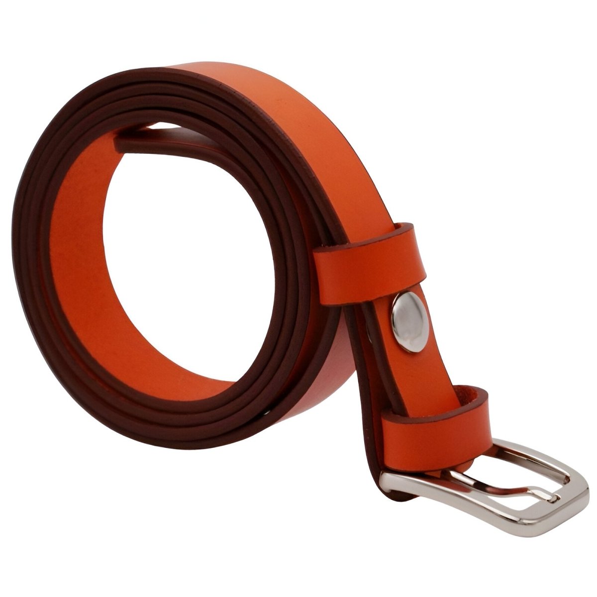 Belt in leather pleine fleure, tAndiege végétal, for women, model Ashbie - Zictor