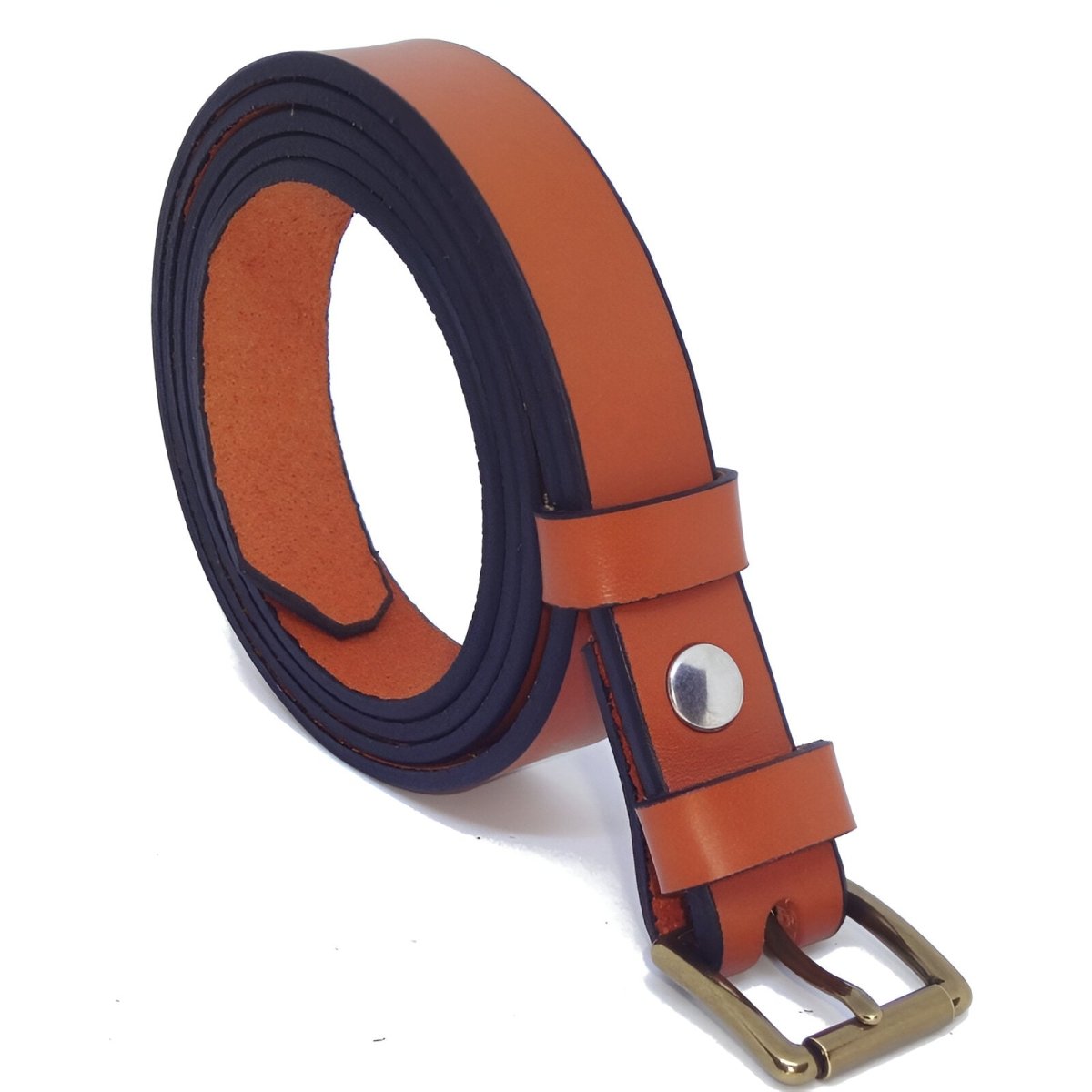 Belt in leather pleine fleure, tAndiege végétal, for women, model BChenna - Zictor