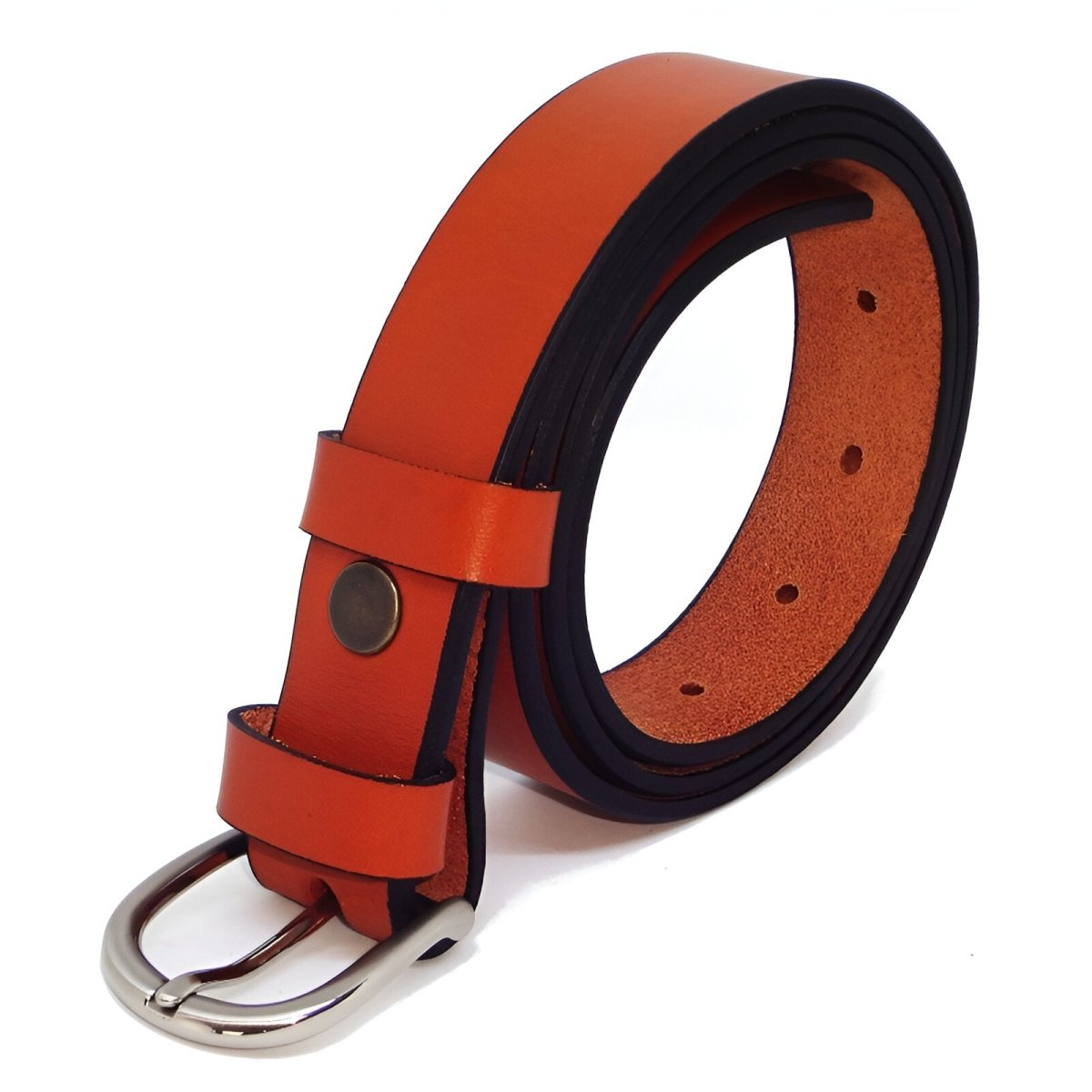 Belt in leather pleine fleure, tAndiege végétal, for women, model Zoé - Zictor