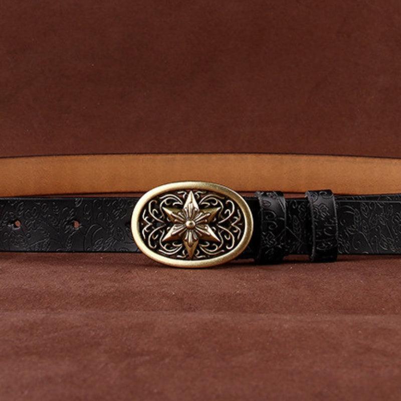Belt Leather Style Boheme For Women Buckle Etoile Model Kelly by Zictor