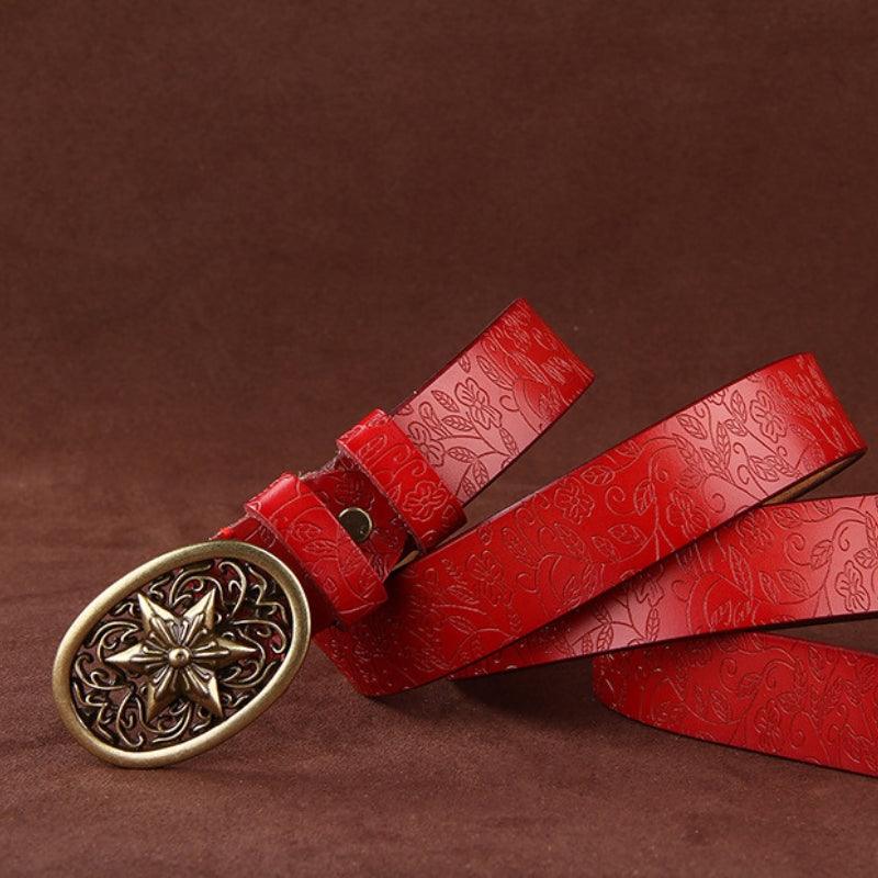Belt Leather Style Boheme For Women Buckle Etoile Model Kelly by Zictor