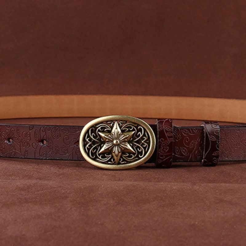 Belt Leather Style Boheme For Women Buckle Etoile Model Kelly by Zictor