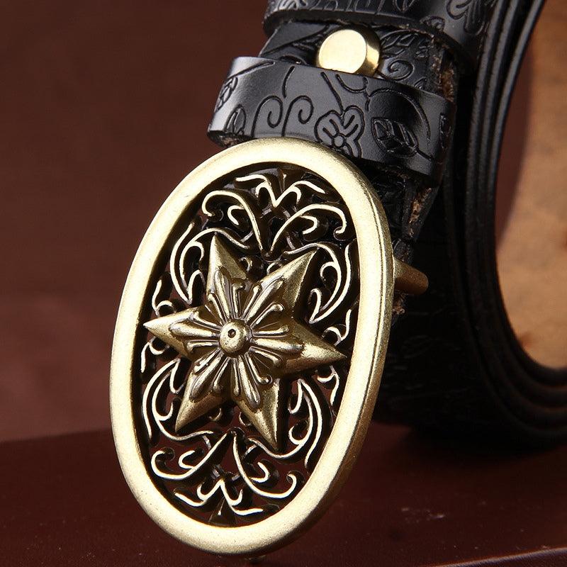 Belt Leather Style Boheme For Women Buckle Etoile Model Kelly by Zictor