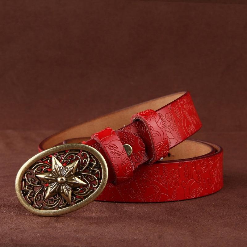Belt Leather Style Boheme For Women Buckle Etoile Model Kelly by Zictor