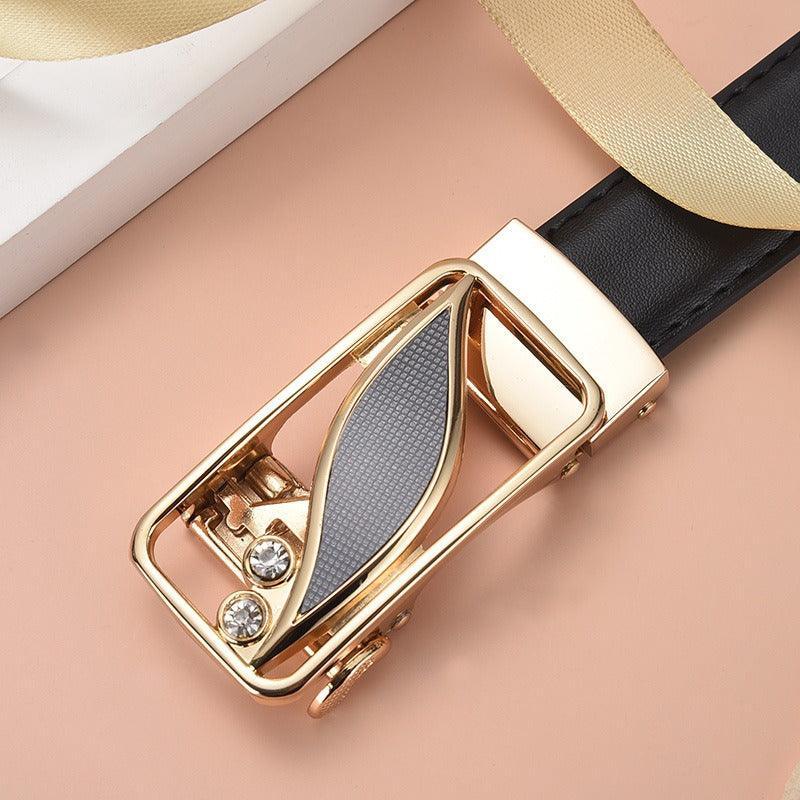 Belt in leather to buckle auBerkeRayyanyatique for women, model Charly - Zictor