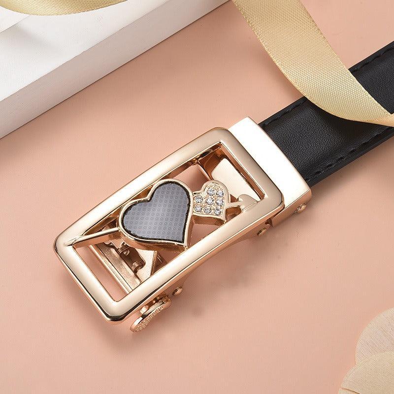 Belt in leather to buckle auBerkeRayyanyatique for women, model Charly - Zictor