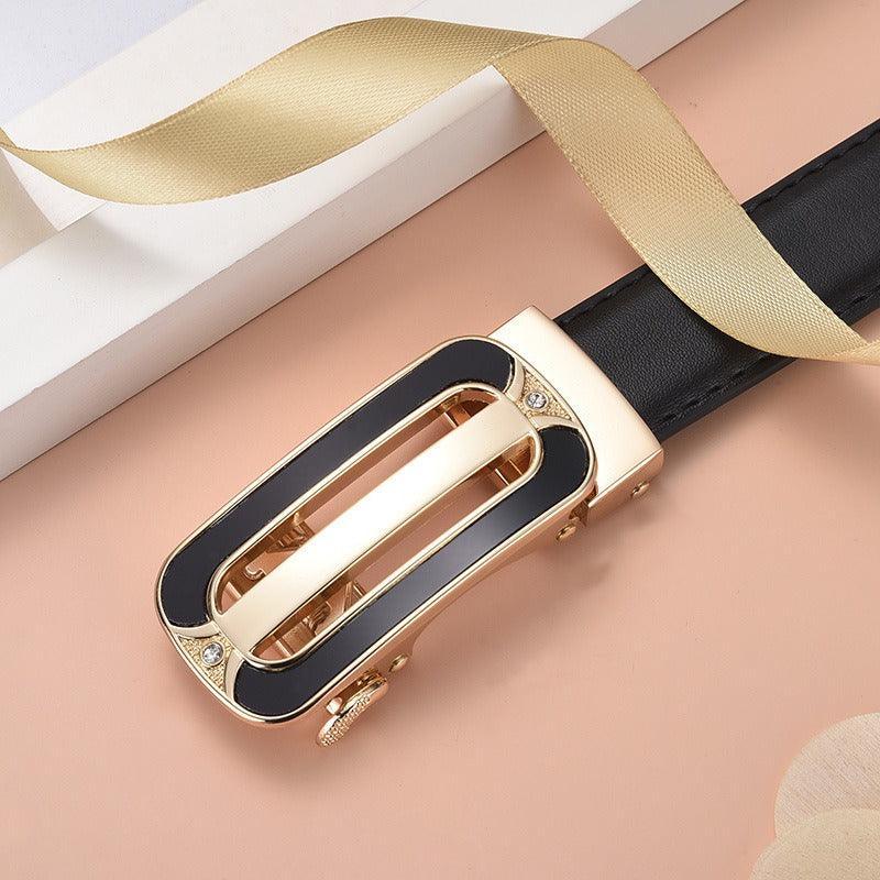 Belt in leather to buckle auBerkeRayyanyatique for women, model Charly - Zictor