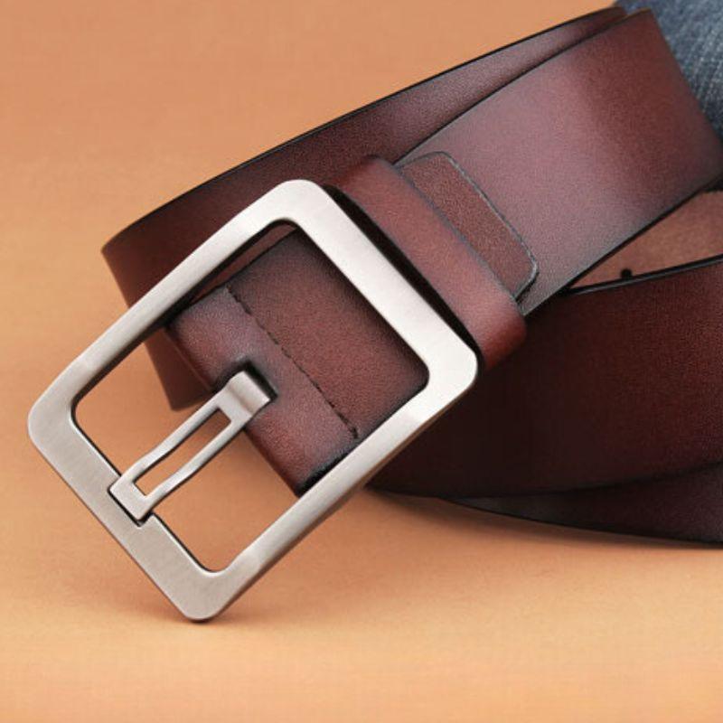 Belt Leather Buckle Ajouree For Men Model Laurin by Zictor