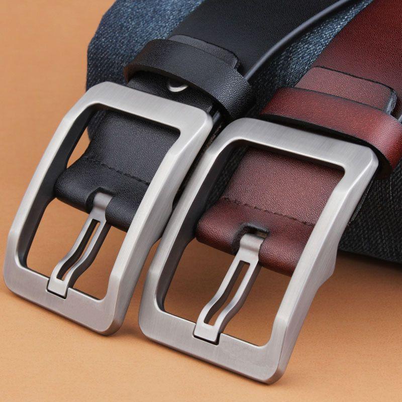 Belt Leather Buckle Ajouree For Men Model Laurin by Zictor