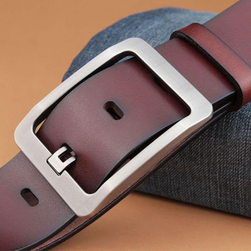 Belt Leather Buckle Ajouree For Men Model Laurin by Zictor